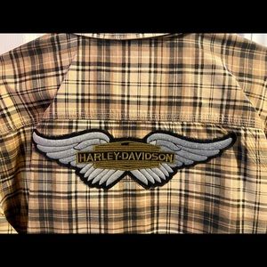Harley Davidson plaid shirt like new size xl
